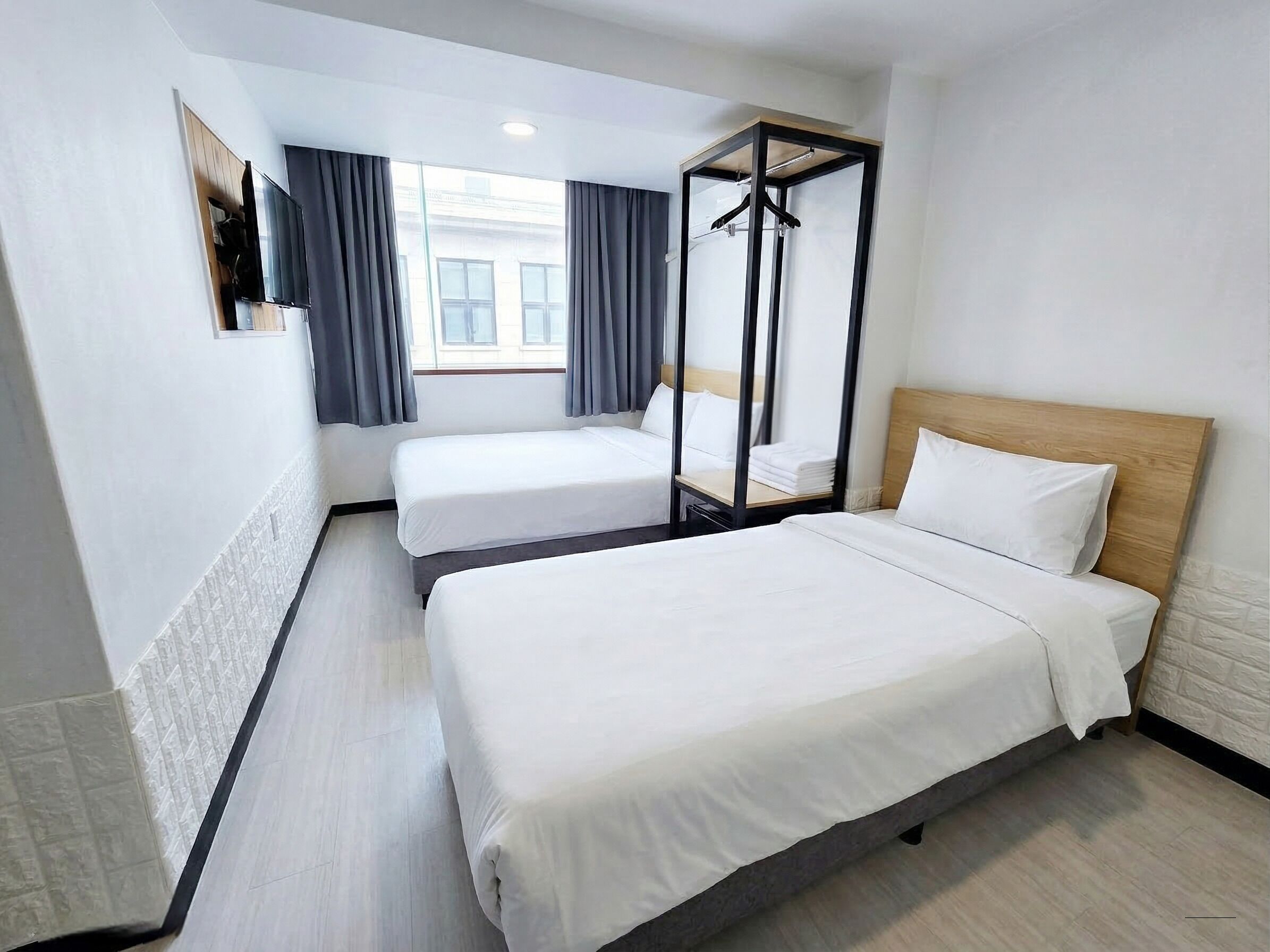 Blackout curtains, iron/ironing board, free WiFi, bed sheets