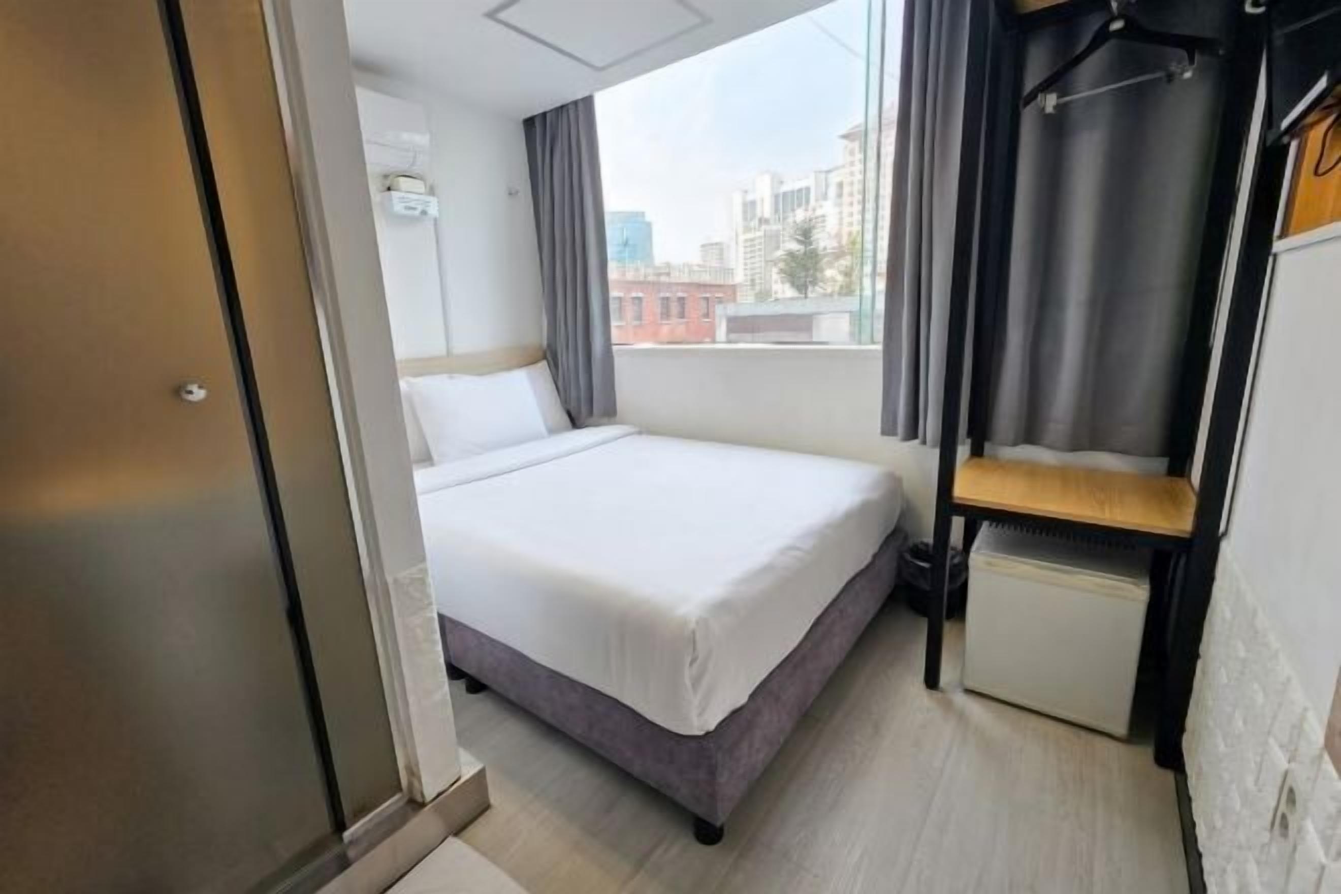 Blackout curtains, iron/ironing board, free WiFi, bed sheets