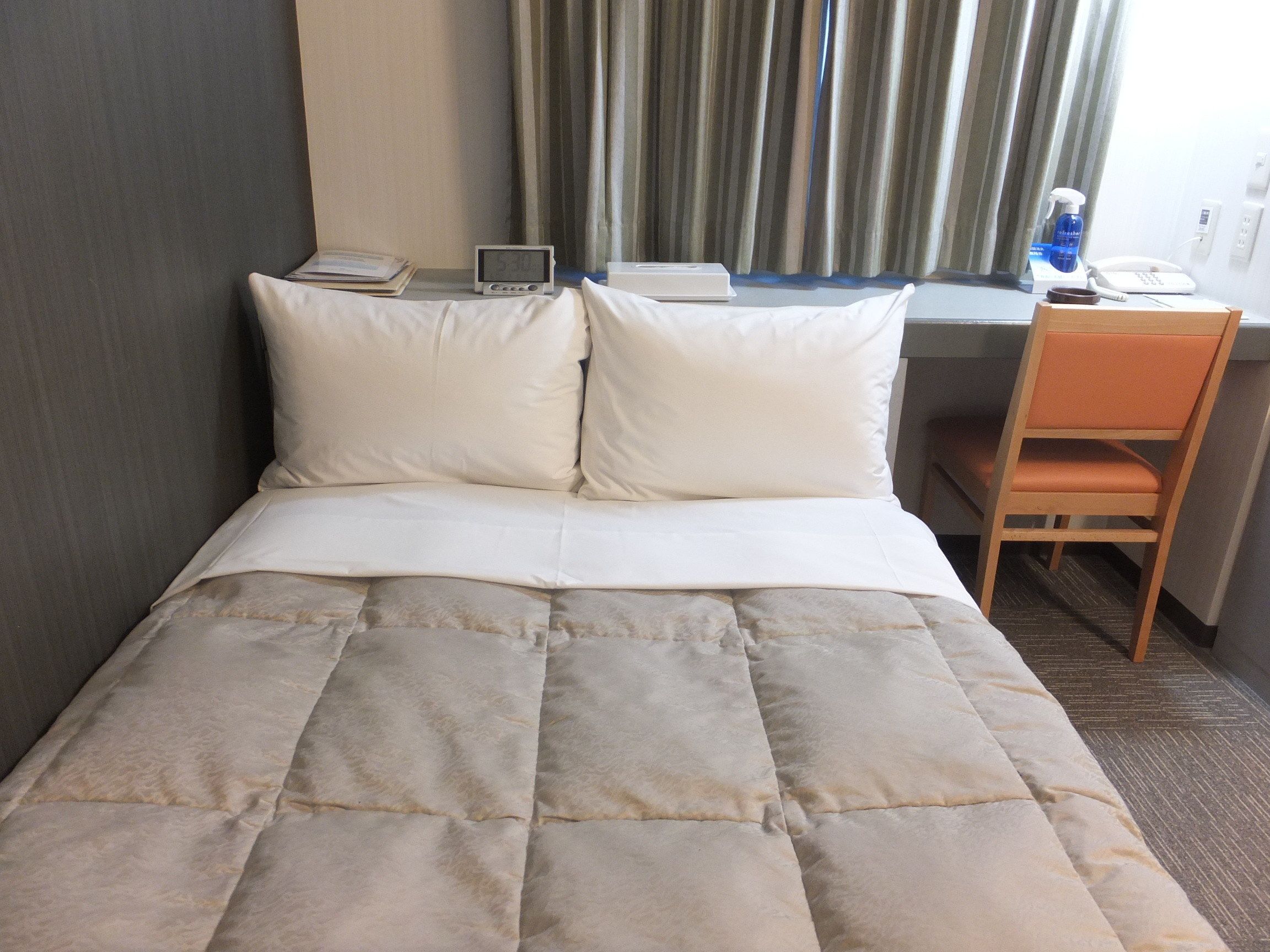 desk, blackout curtains, iron/ironing board, free wifi