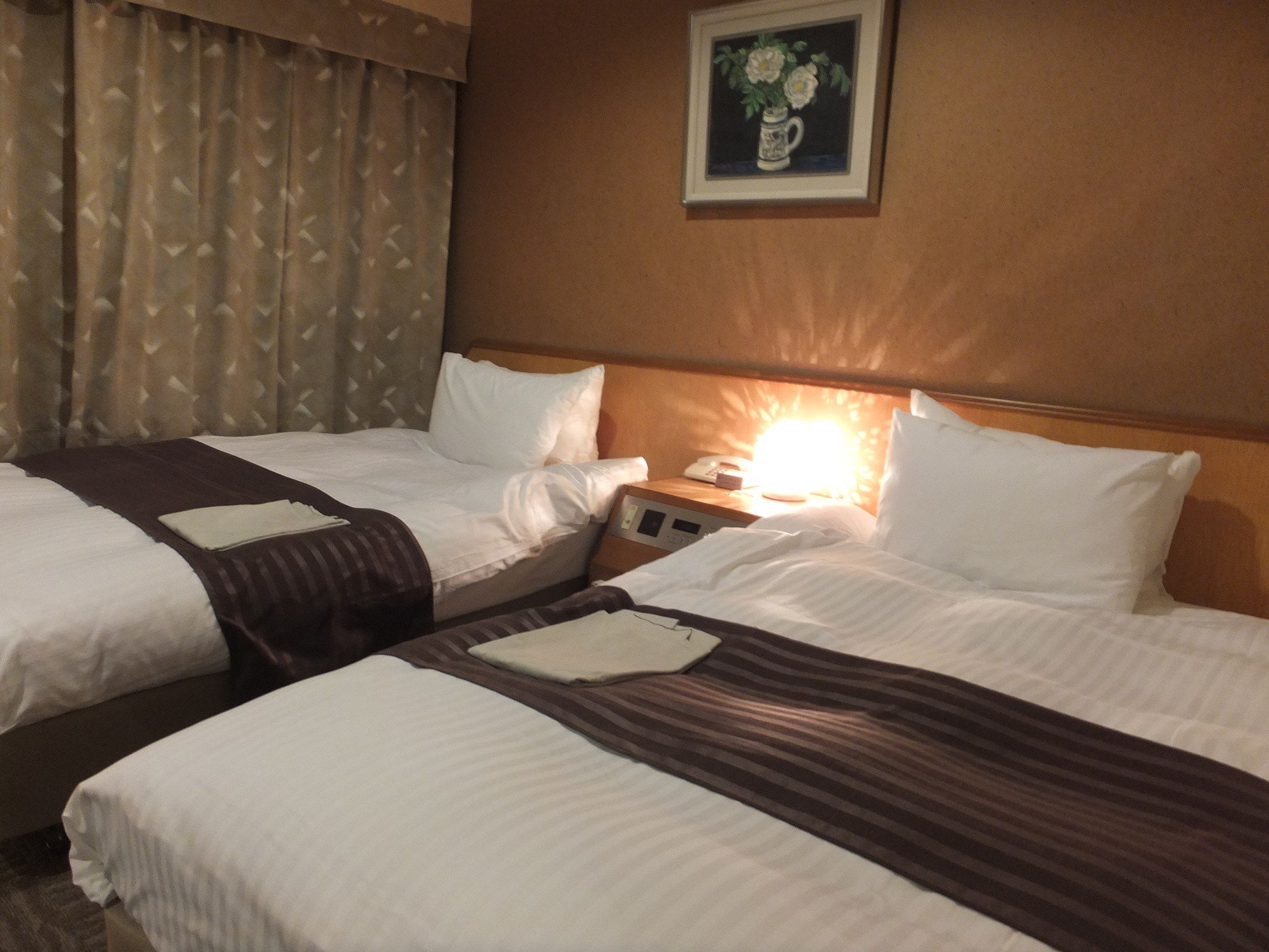 desk, blackout curtains, iron/ironing board, free wifi