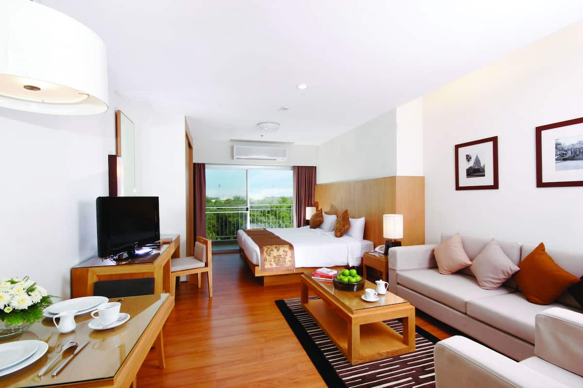 Studio Suite | บริเวณนั่งเล่น | ทีวีจอแบน, เครื่องเล่นดีวีดี