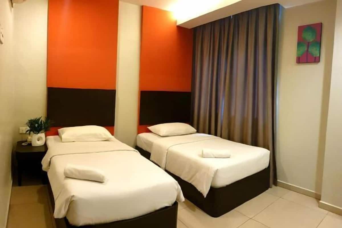 Hypo-allergenic bedding, memory-foam beds, desk, soundproofing