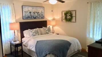 客房, 1 张大床 | 高档床上用品、特色装修、特色家居、免费 WiFi