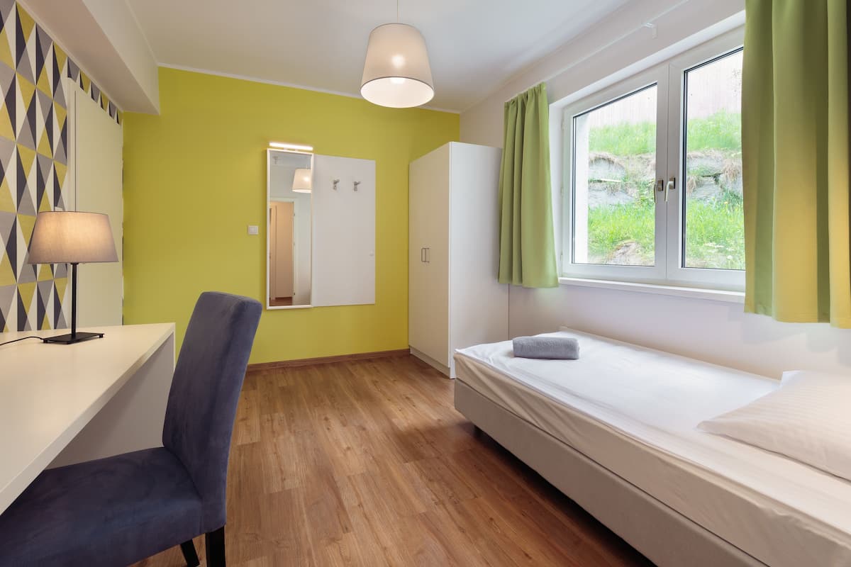 Desk, free WiFi, bed sheets, wheelchair access