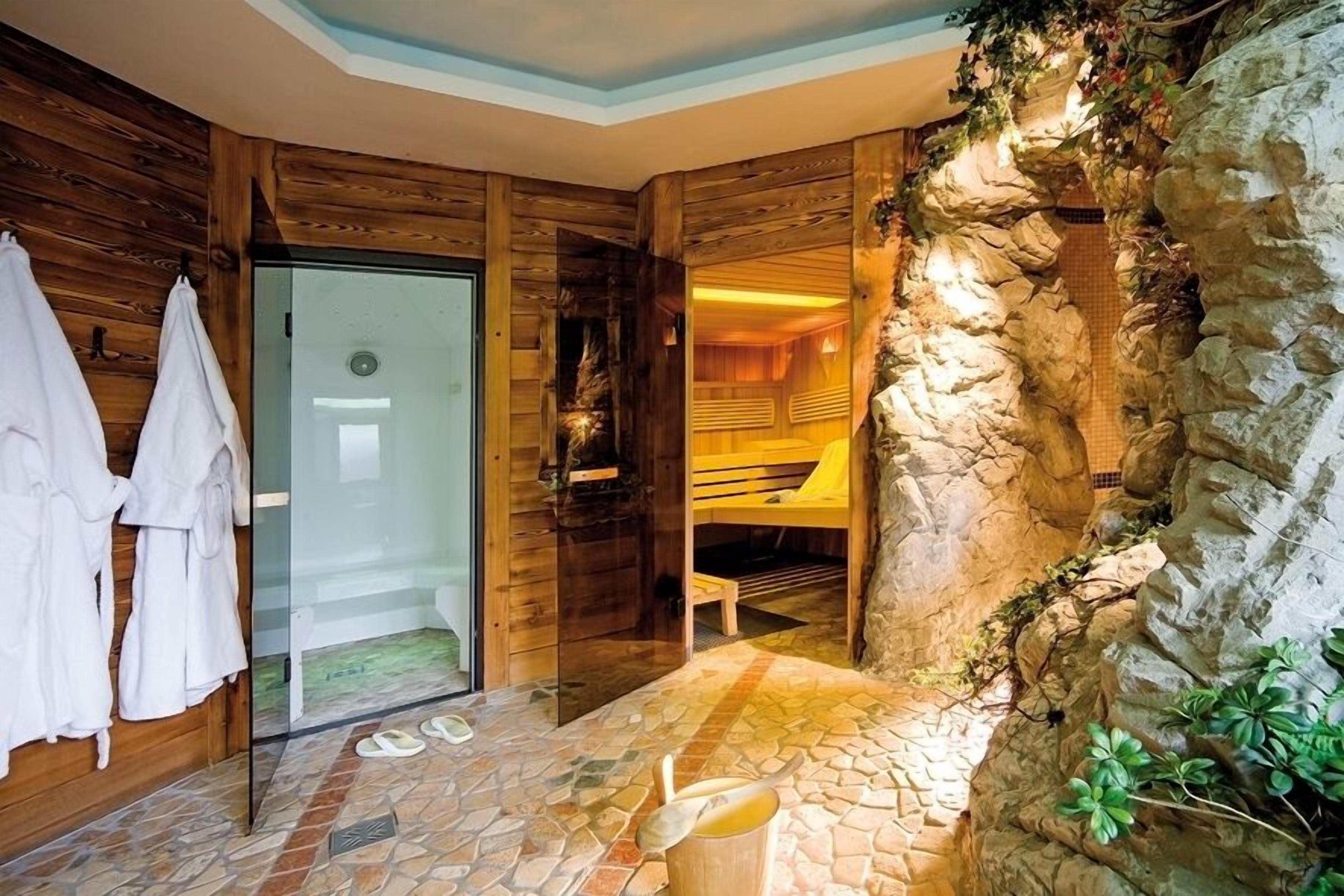 sauna, steam room