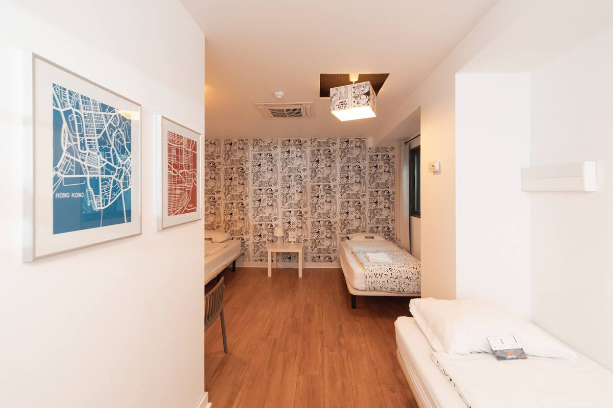 三人房, 公共浴室 (Private Room) | 隔音、熨斗/熨板、免费 WiFi