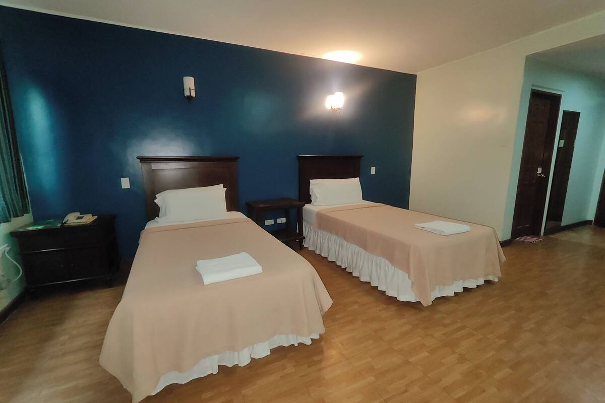 Premium bedding, desk, free WiFi, bed sheets