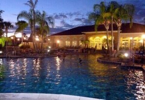 2 outdoor pools, pool umbrellas, pool loungers