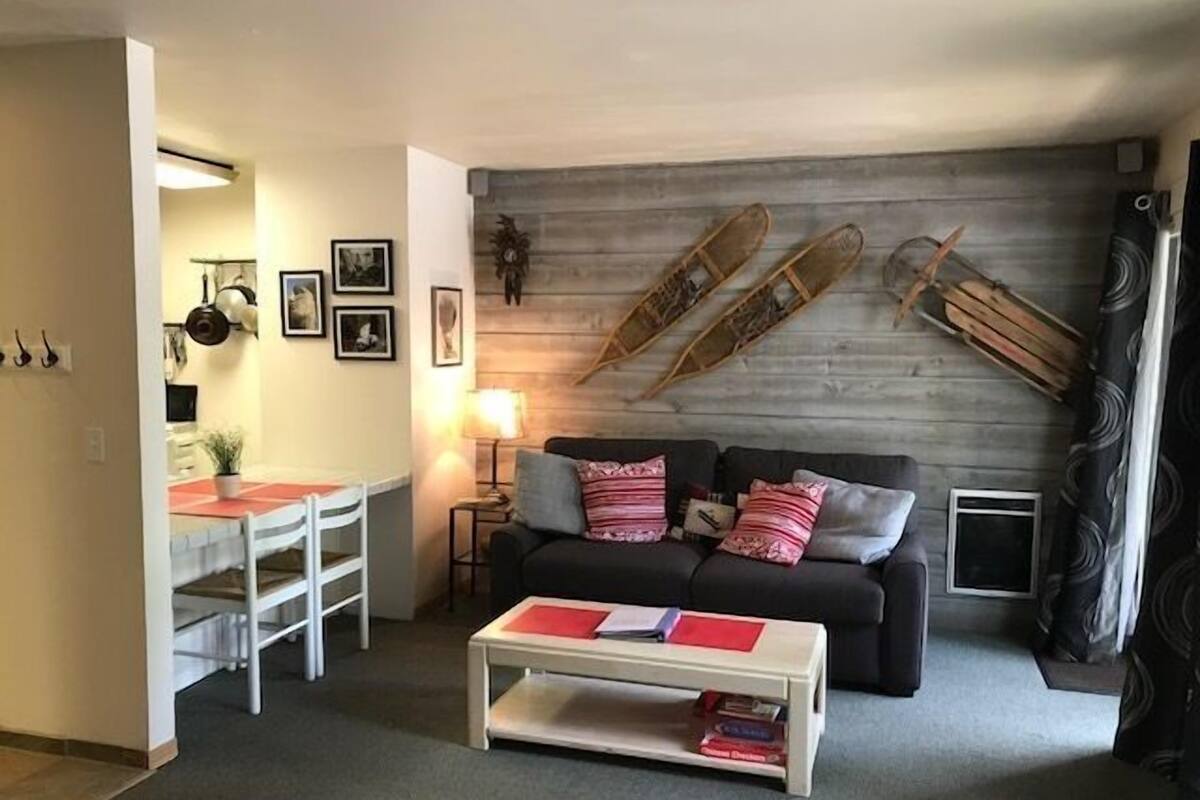 Studio Near Center of Town | Living room | TV, fireplace