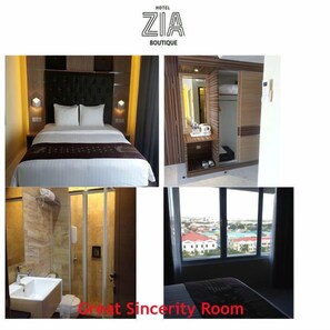 Zimmer, 1 Schlafzimmer, Stadtblick | Hochwertige Bettwaren, Zimmersafe, Schreibtisch, kostenloses WLAN