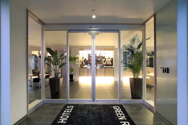 Overnatningsstedets indgangsparti