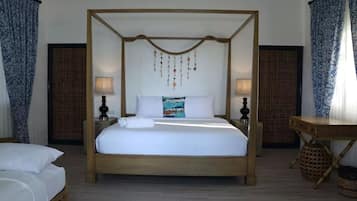 Minibar y ropa de cama
