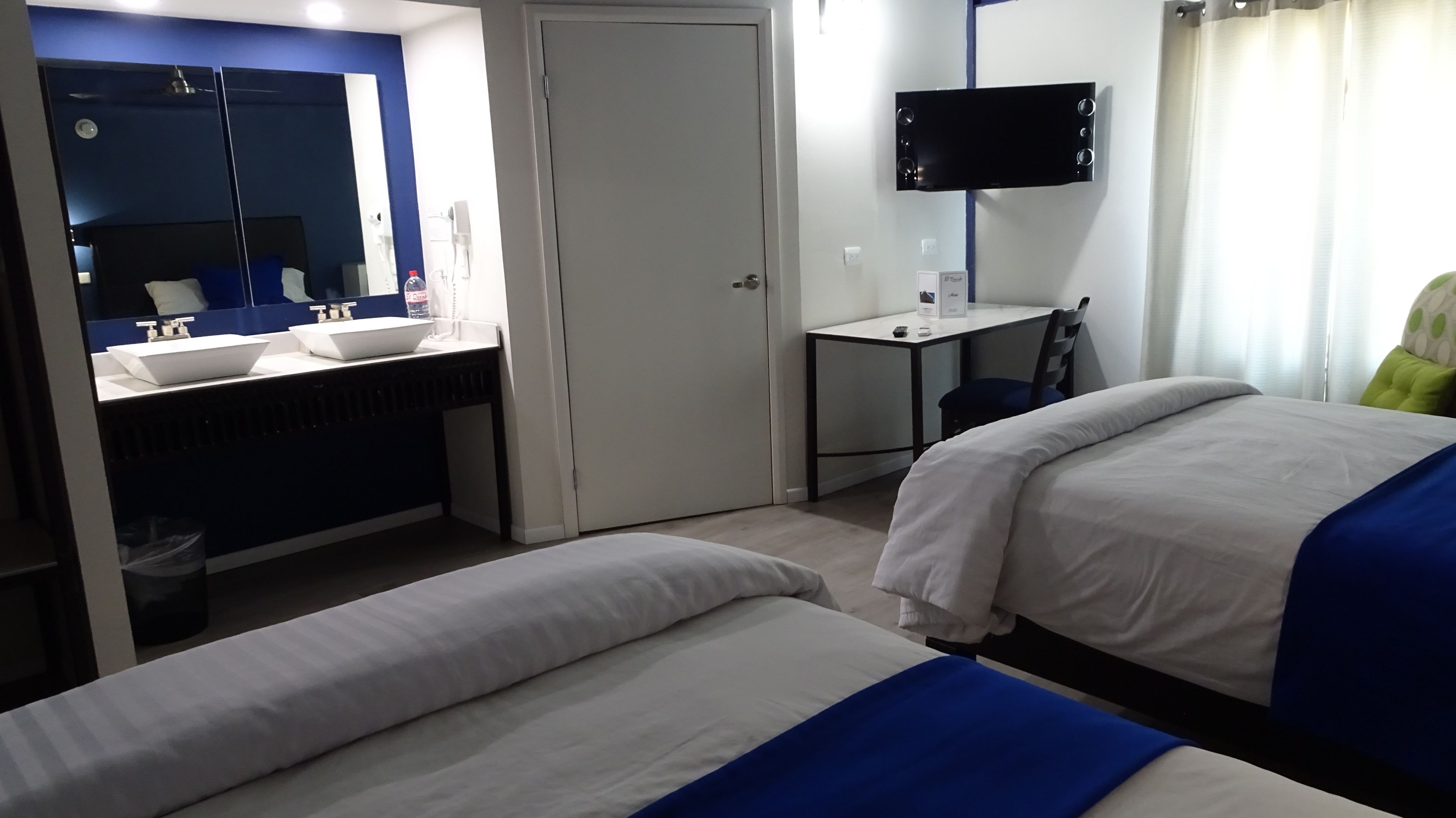 executive room, 2 double beds, refrigerator | in-room safe, desk, iron/ironing board, free wifi