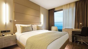 Premium bedding, minibar, in-room safe, desk