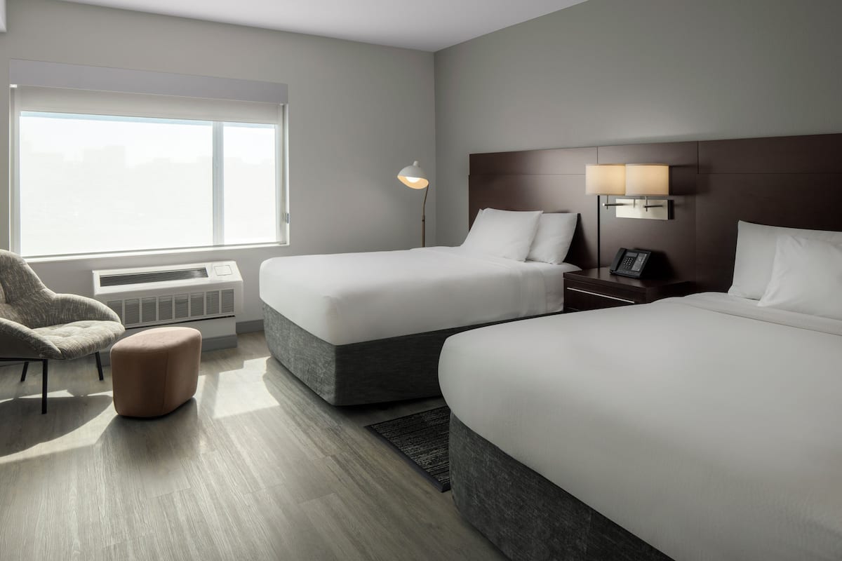In-room safe, desk, laptop workspace, blackout drapes