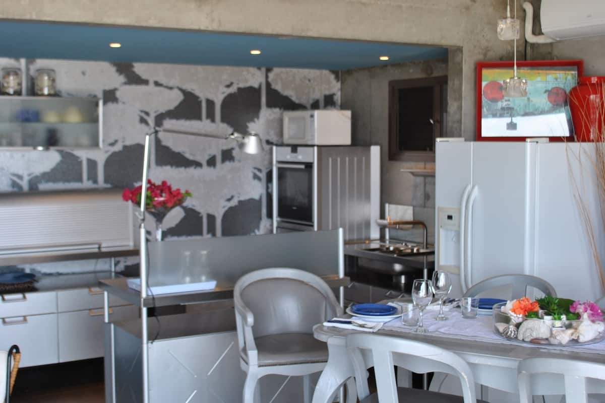 panoramic suite, 1 bedroom, private pool, ocean view | private kitchen | espresso maker, coffee/tea maker, electric kettle