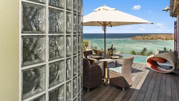 Panoramic Villa, 1 Bedroom, Private Pool, Ocean View | Terrace/patio