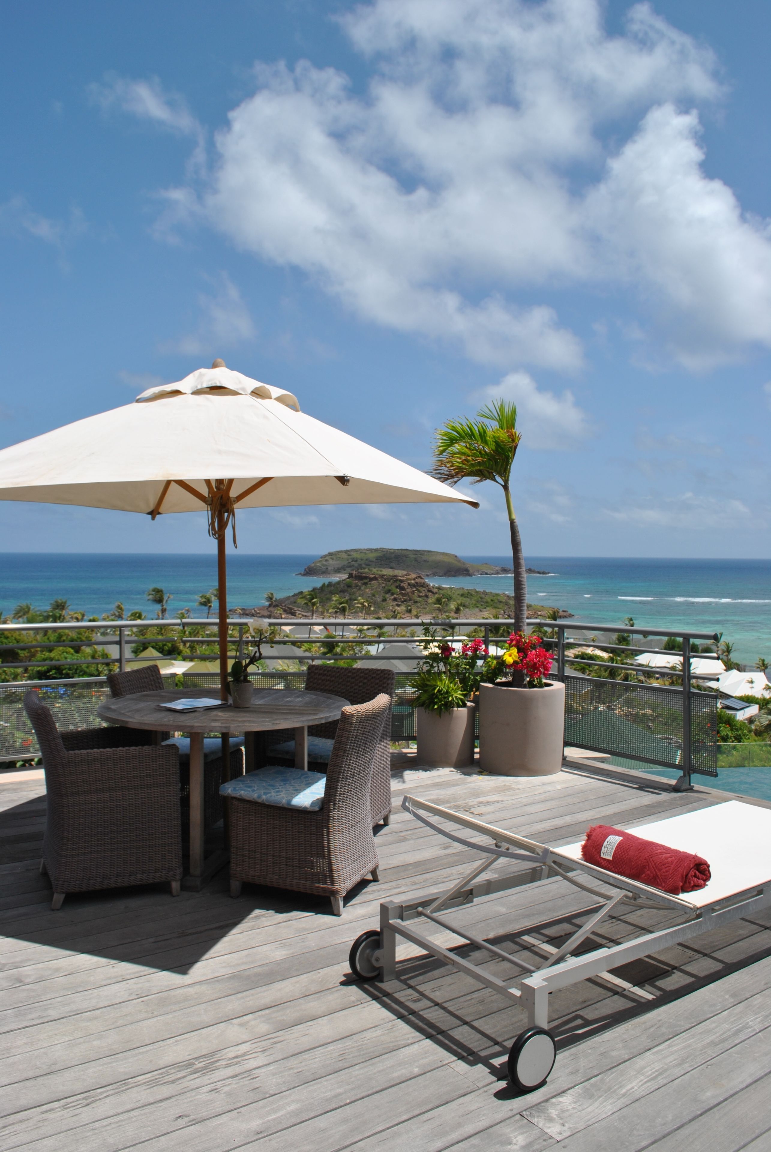 panoramic suite, 1 bedroom, private pool, ocean view | terrace/patio