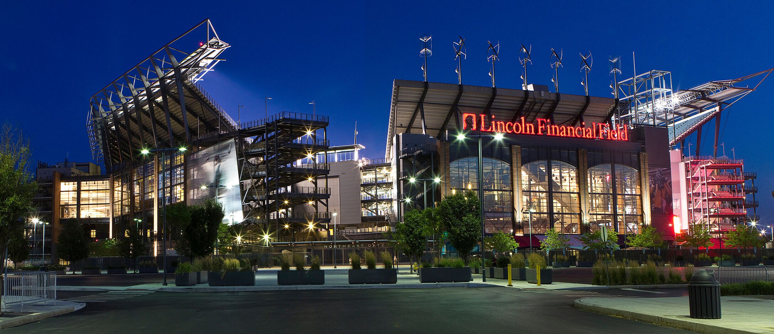 Lincoln Financial Field stadium with modern architecture and large seating capacity.
