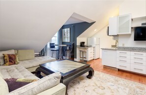 Classic Studio, 1 Queen Bed, City View | Living area - The DWIGHT D Hotel  (Philadelphia)