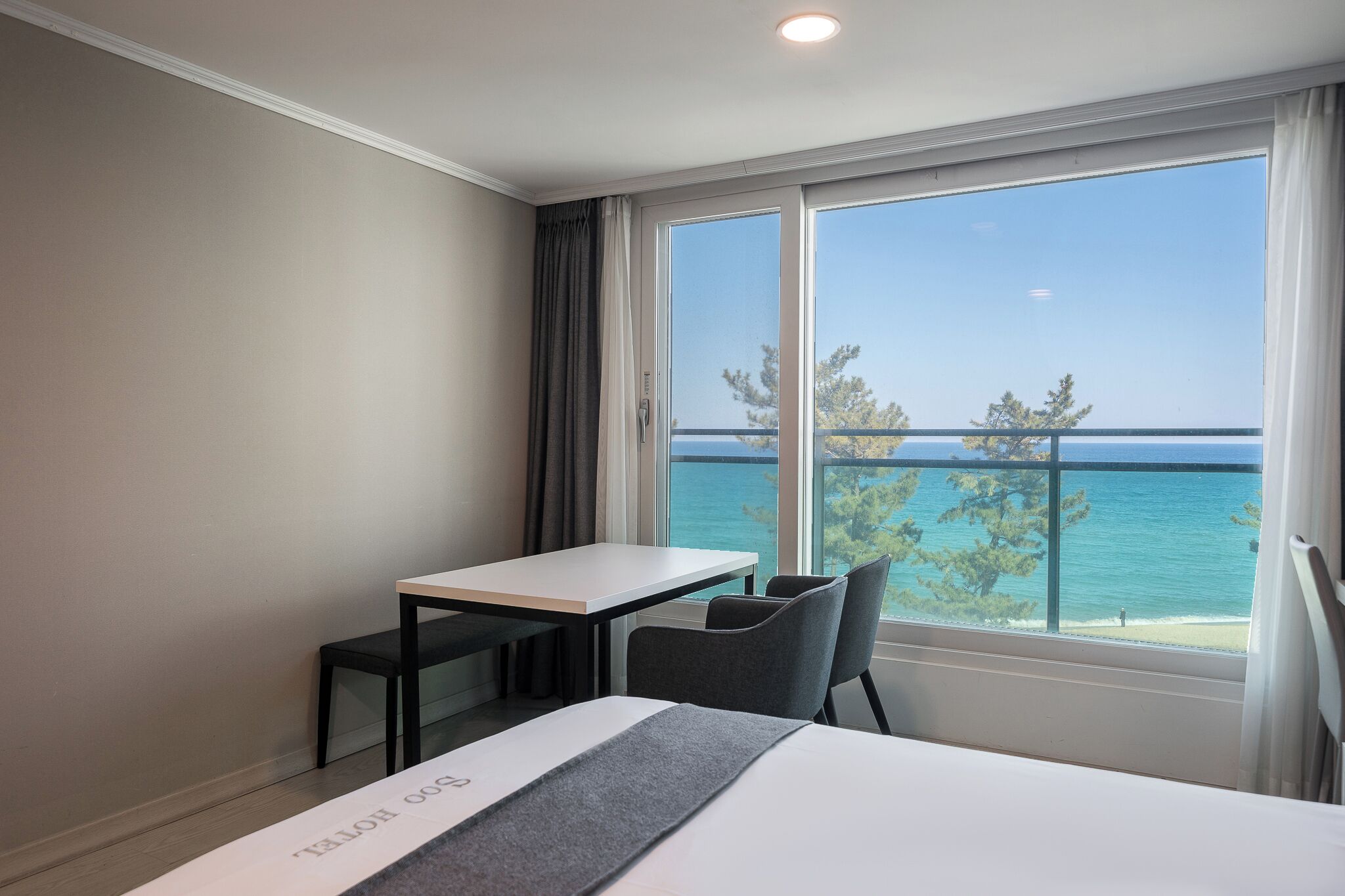 family quadruple room, ocean view | desk, laptop workspace, blackout curtains, soundproofing