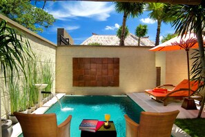 Indoor pool, outdoor pool, pool umbrellas - The Bali Bill Villa (Seminyak)