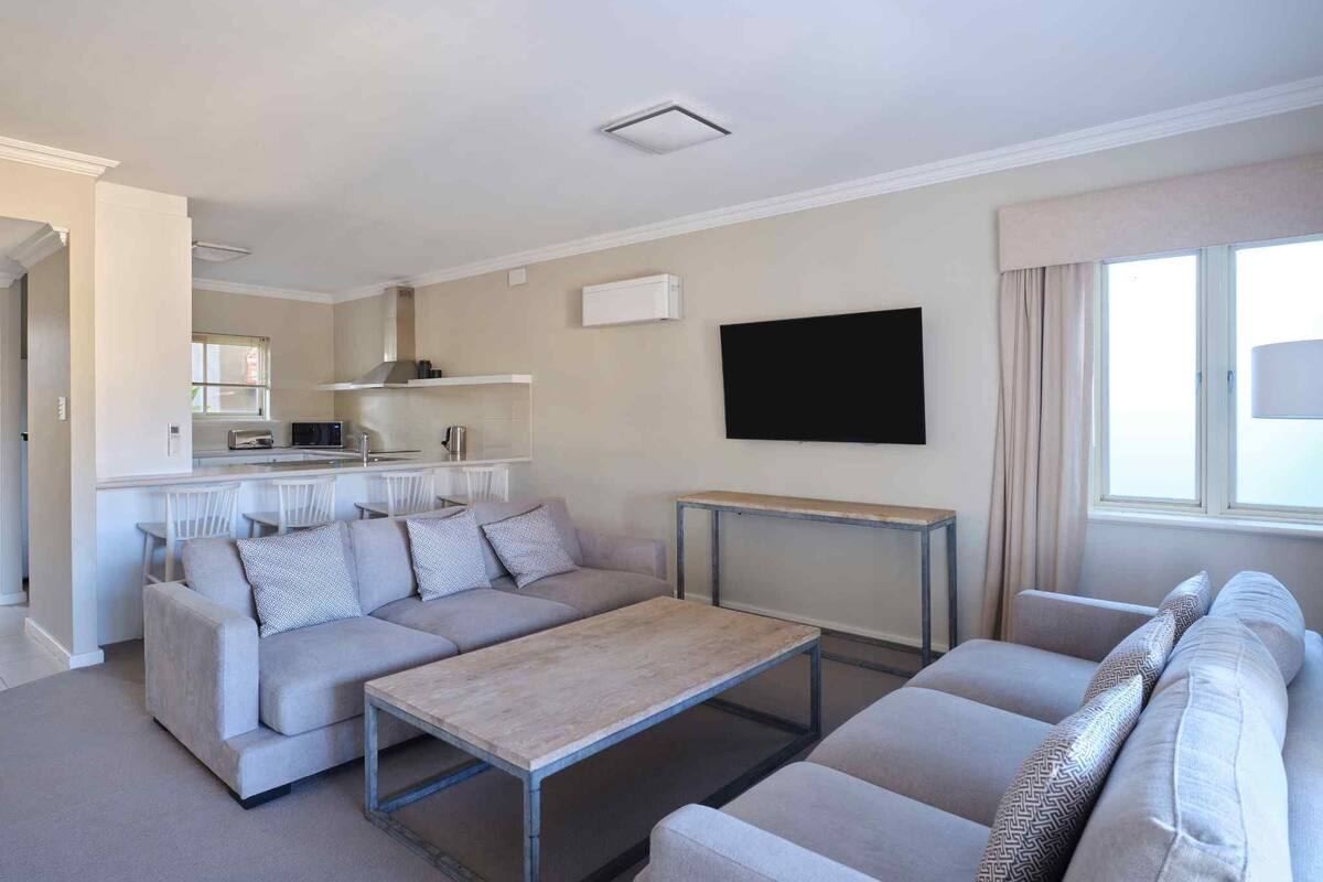 villa, 3 bedrooms (self contained) | living area | 65-inch smart tv with digital channels, netflix, streaming services