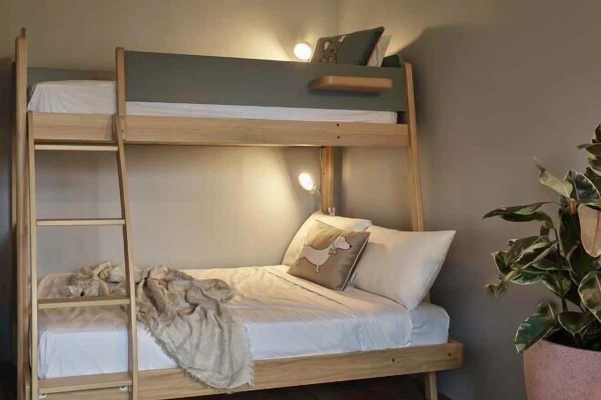 Premium bedding, blackout drapes, iron/ironing board, free WiFi