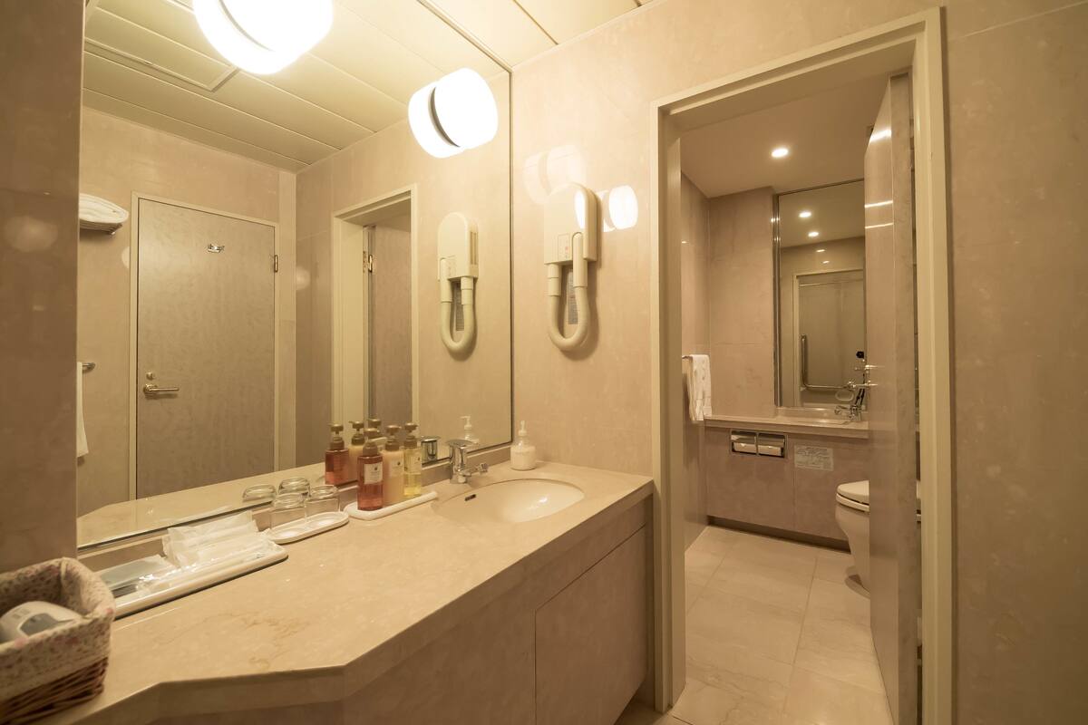 royal suite | bathroom amenities | combined shower/bathtub, hair dryer, electronic bidet, towels