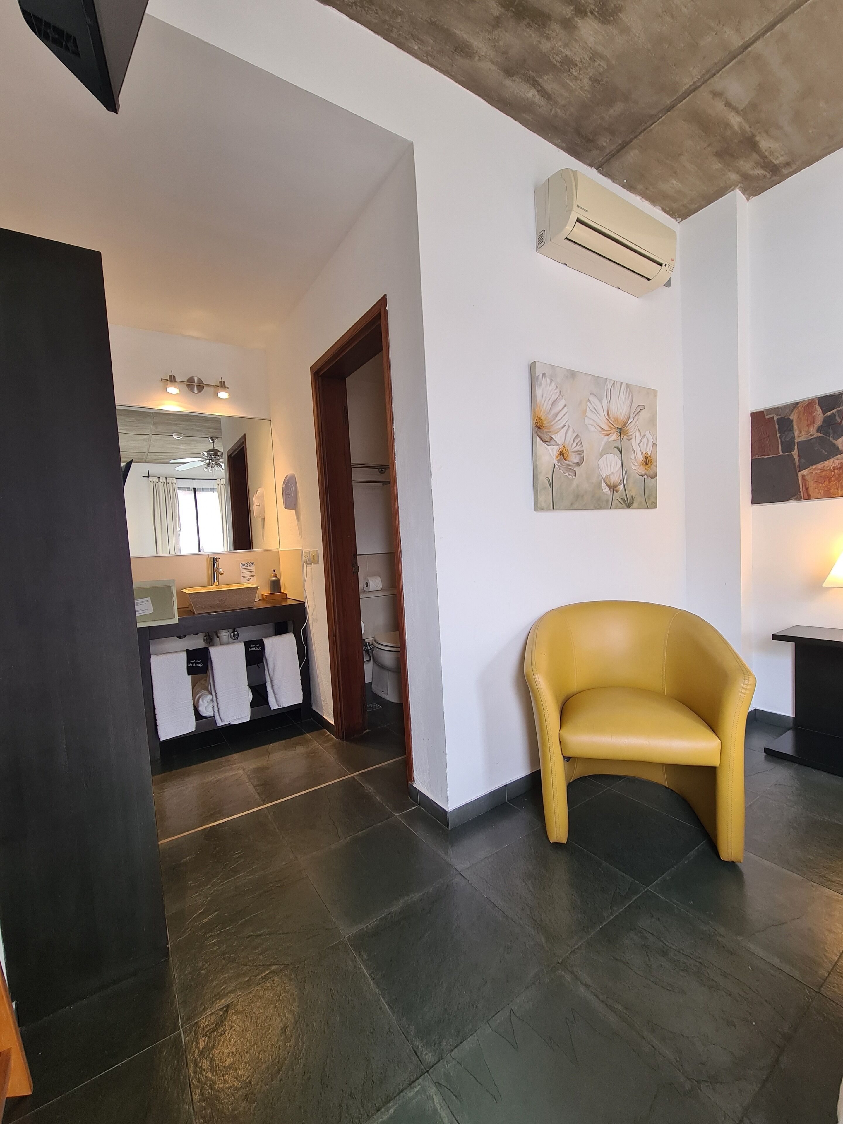 superior triple room | bathroom | shower, free toiletries, hair dryer, towels