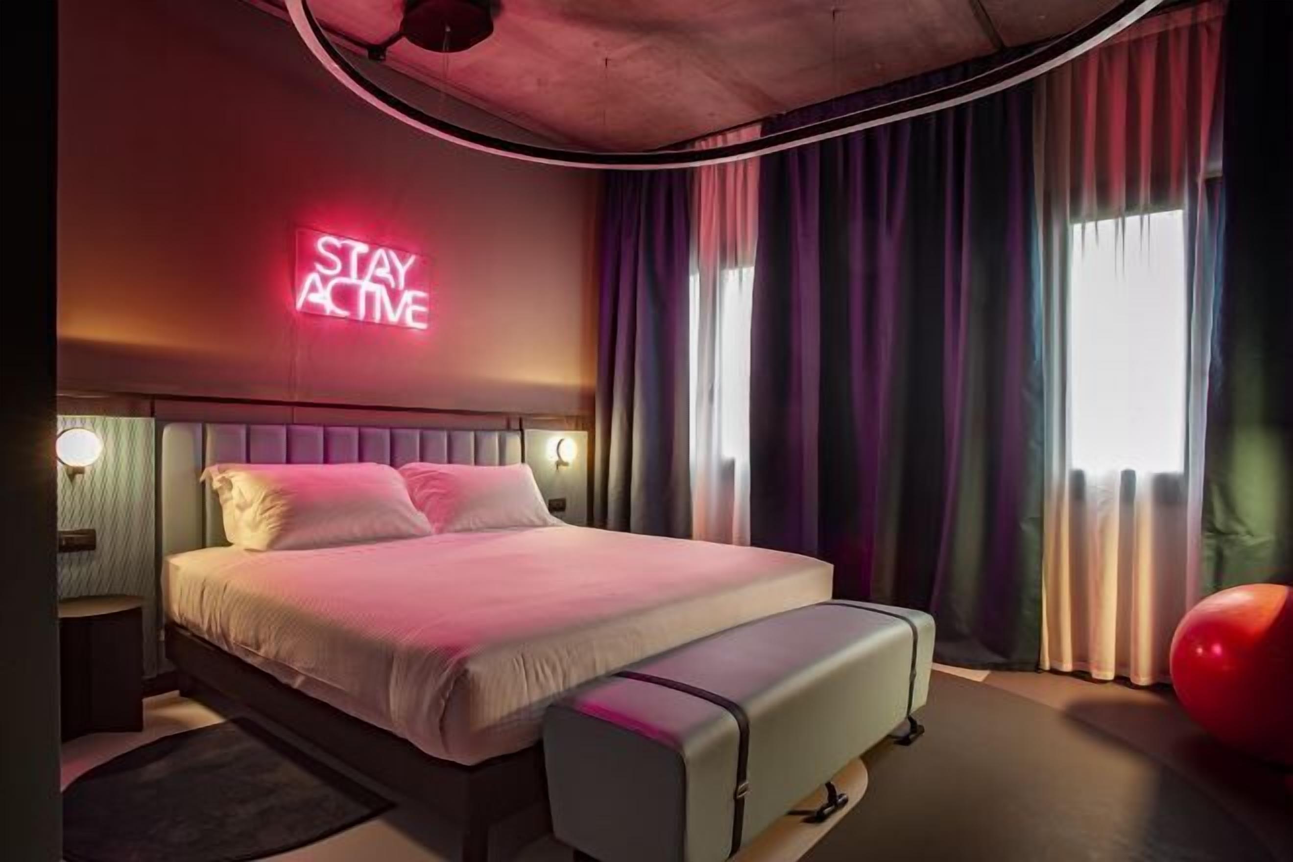 Premium bedding, down comforters, pillowtop beds, minibar