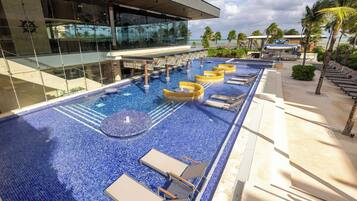2 outdoor pools, pool umbrellas, sun loungers