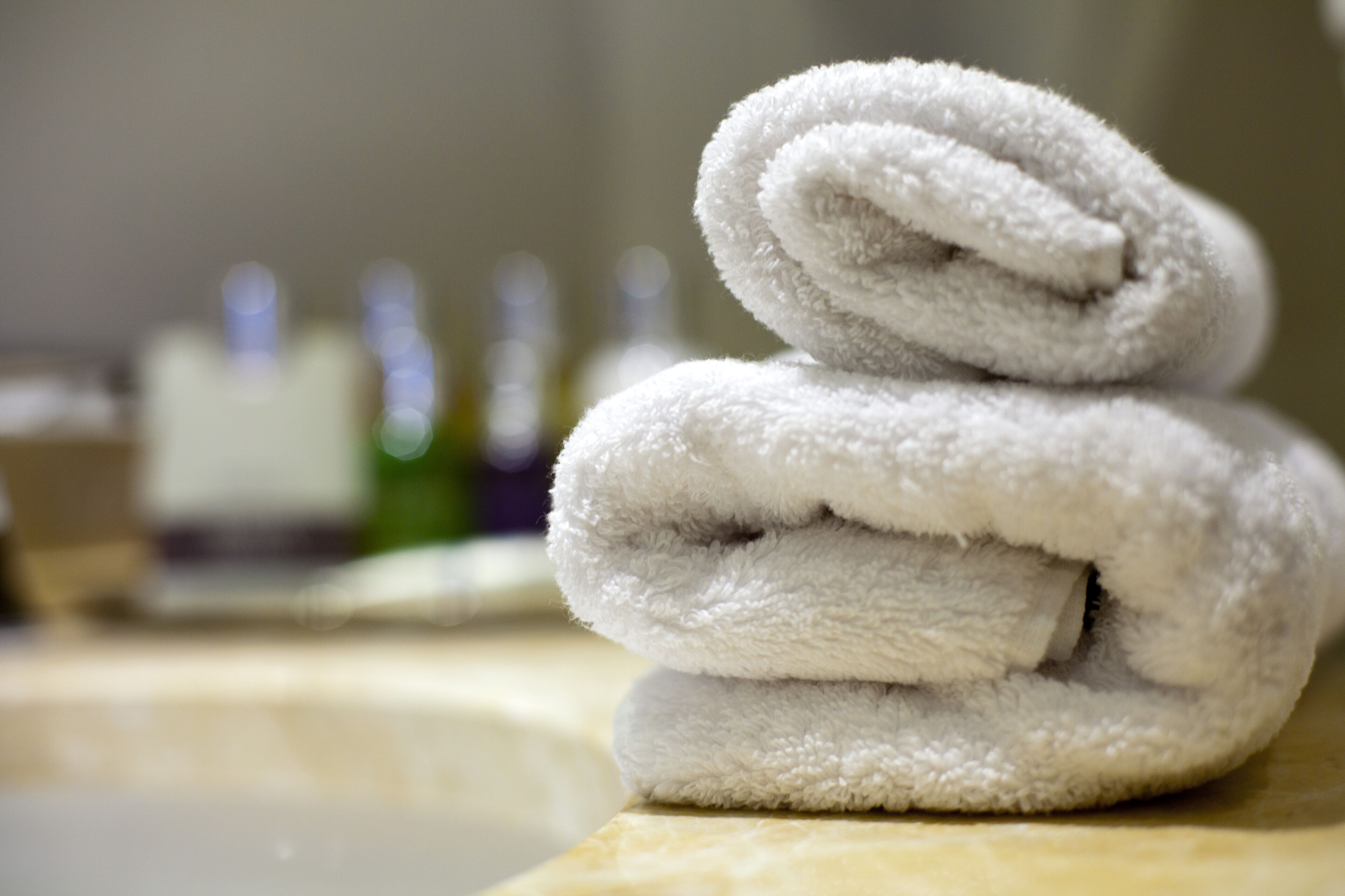 separate bathtub and shower, deep-soaking bathtub, designer toiletries