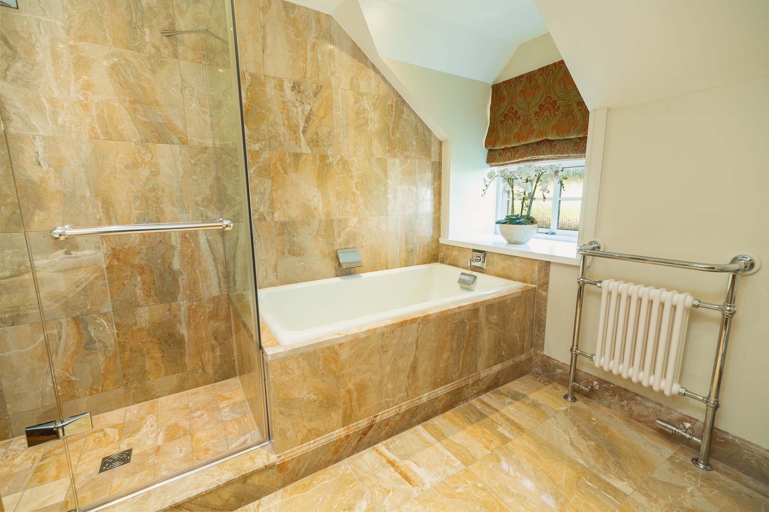 superior room, 2 queen beds (lodge) | bathroom | separate bathtub and shower, deep-soaking bathtub, designer toiletries