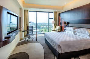 In-room safe, desk, blackout curtains, iron/ironing board