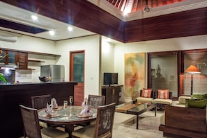 Villa, 2 Bedrooms, Private Pool | In-room dining