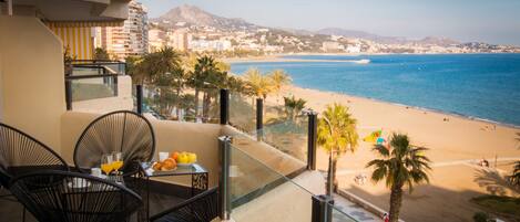 Superior Apartment, 2 Bedrooms, Terrace, Sea View (Malagueta) | Terrace/patio