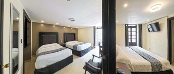 Family Suite | Peti besi dalam bilik, seterika/papan seterika, Wi-fi percuma 