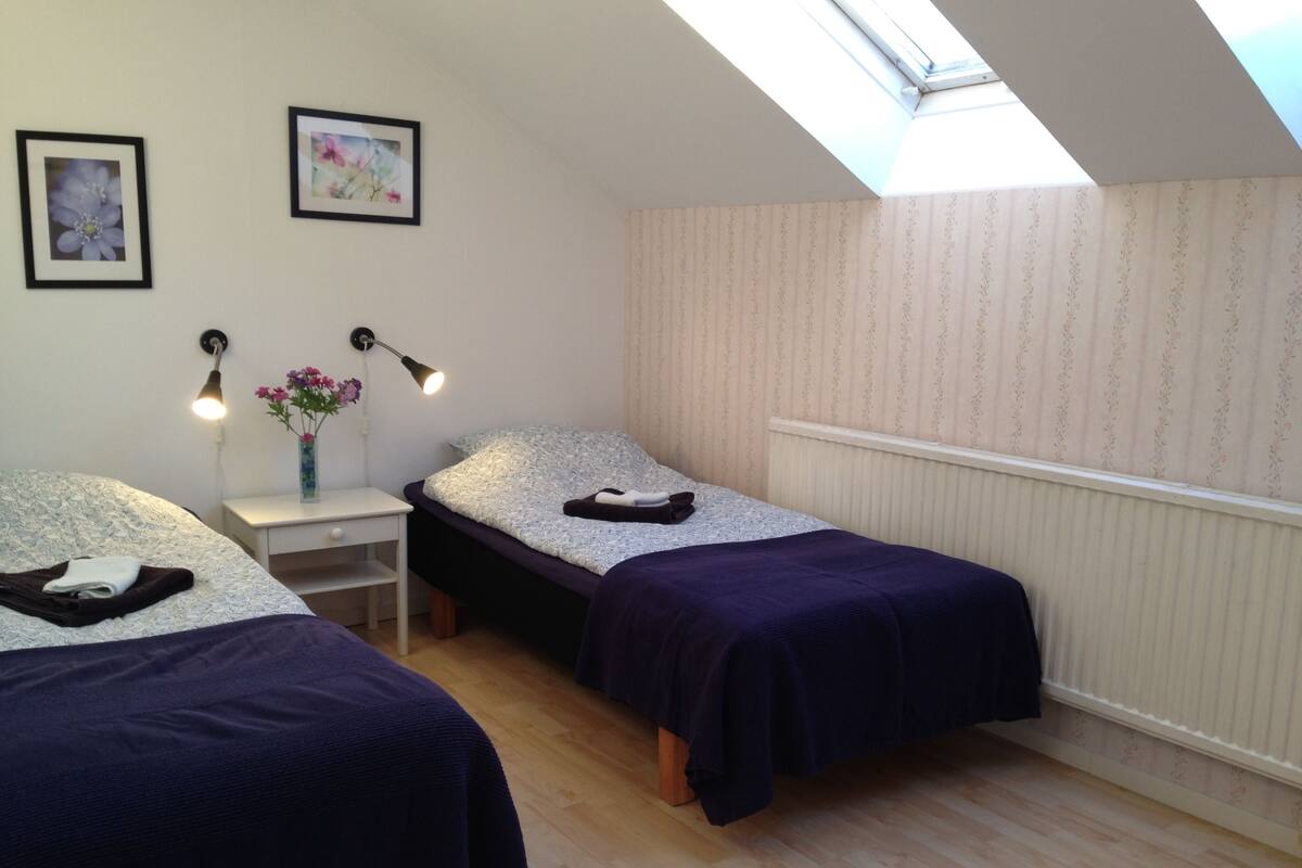 Basic Twin Room, Shared Bathroom | Iron/ironing board (on request), cribs (surcharge)