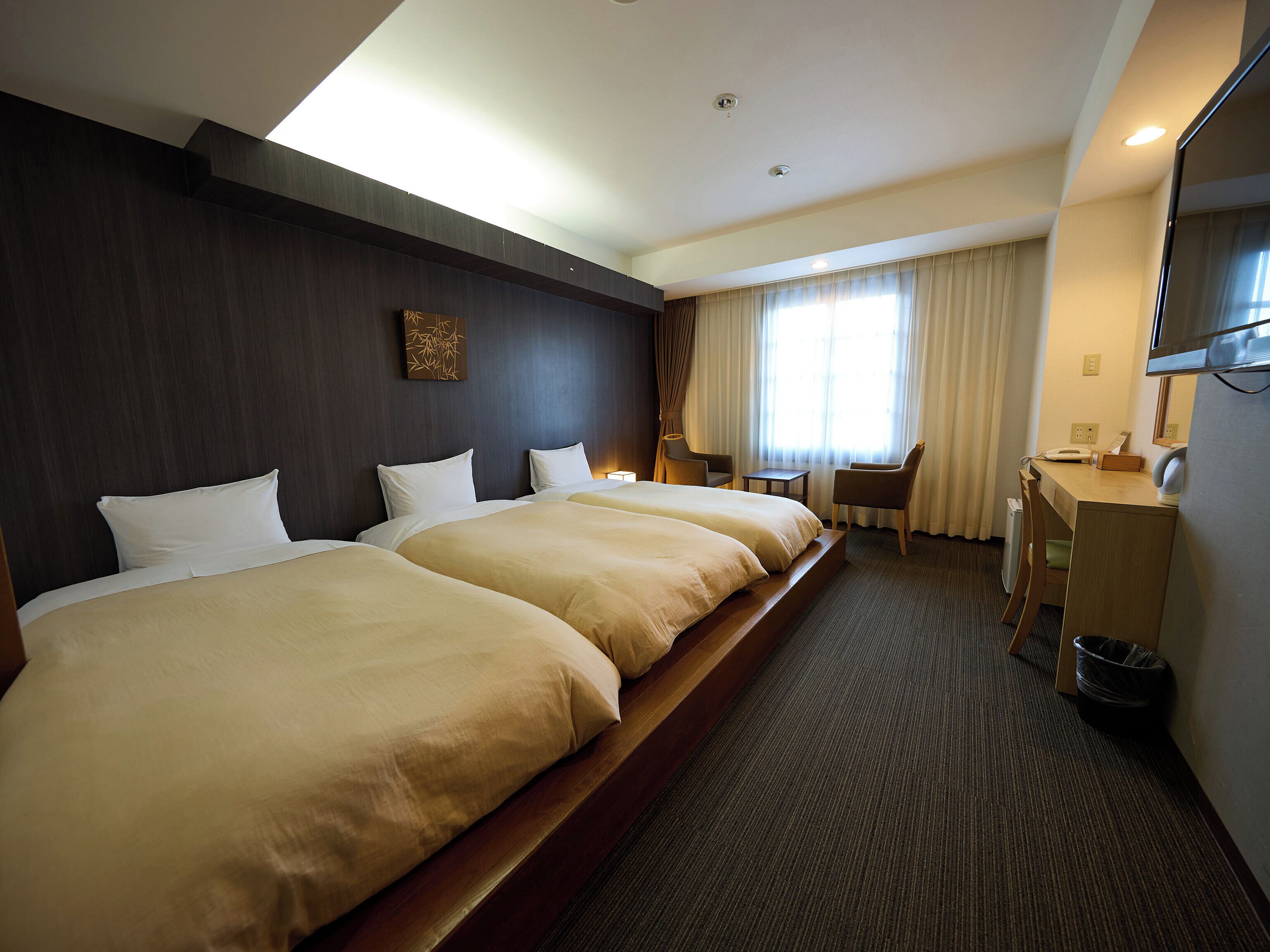 In-room safe, desk, blackout curtains, soundproofing