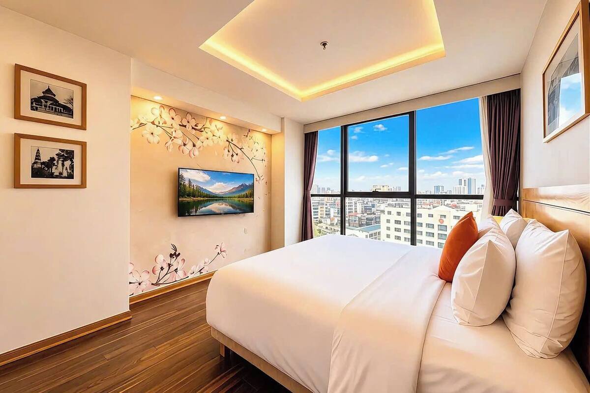 Habitación doble ejecutiva, tina, vista a la ciudad | Vista desde la habitación