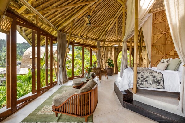 Luxury Villa, 1 King Bed, Private Pool, Hill View | Premium bedding, pillow-top beds, minibar, in-room safe - Samanvaya - Adults Only (Sidemen)