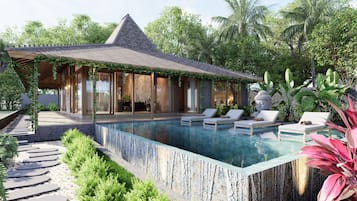 Vila superluxo, 2 quartos | Vista do quarto