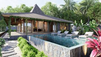 Luxury Villa, 2 Bedrooms | Premium bedding, pillow-top beds, minibar, in-room safe