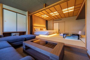 Chambre Tradition, vue fleuve (JP Western 10 tatami mats Twin Beds)