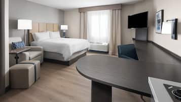 Desk, blackout curtains, iron/ironing board, rollaway beds