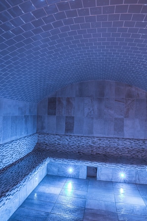 Sauna, dampbad, tyrkisk bad/hammam, kropsbehandlinger