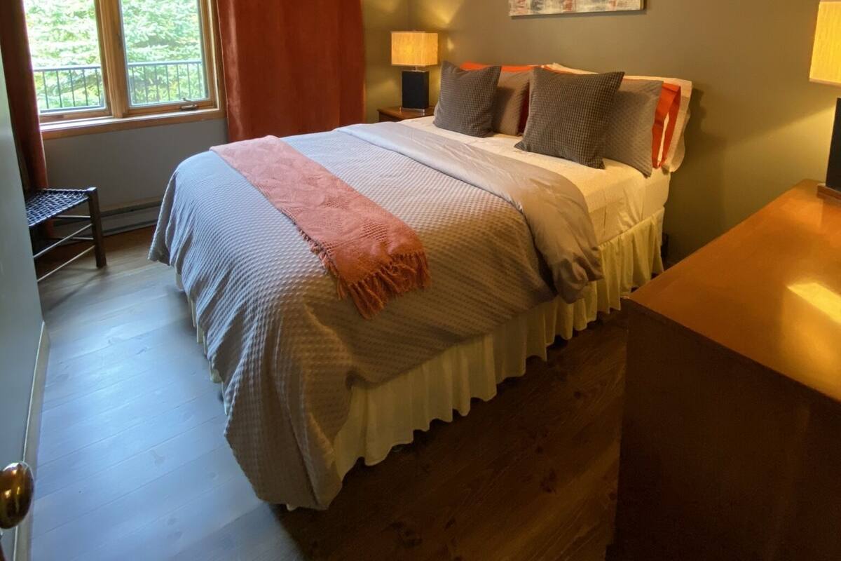 Studio,1 Queen Bed with Sofabed, Wood Fireplace (Le Foyer)