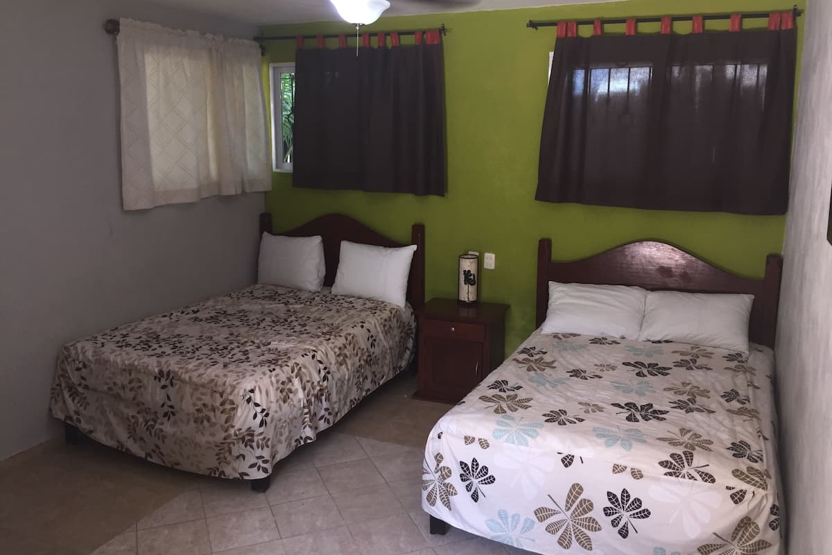 Standard Room, 2 Double Beds, Ground Floor | In-room safe, desk, free WiFi