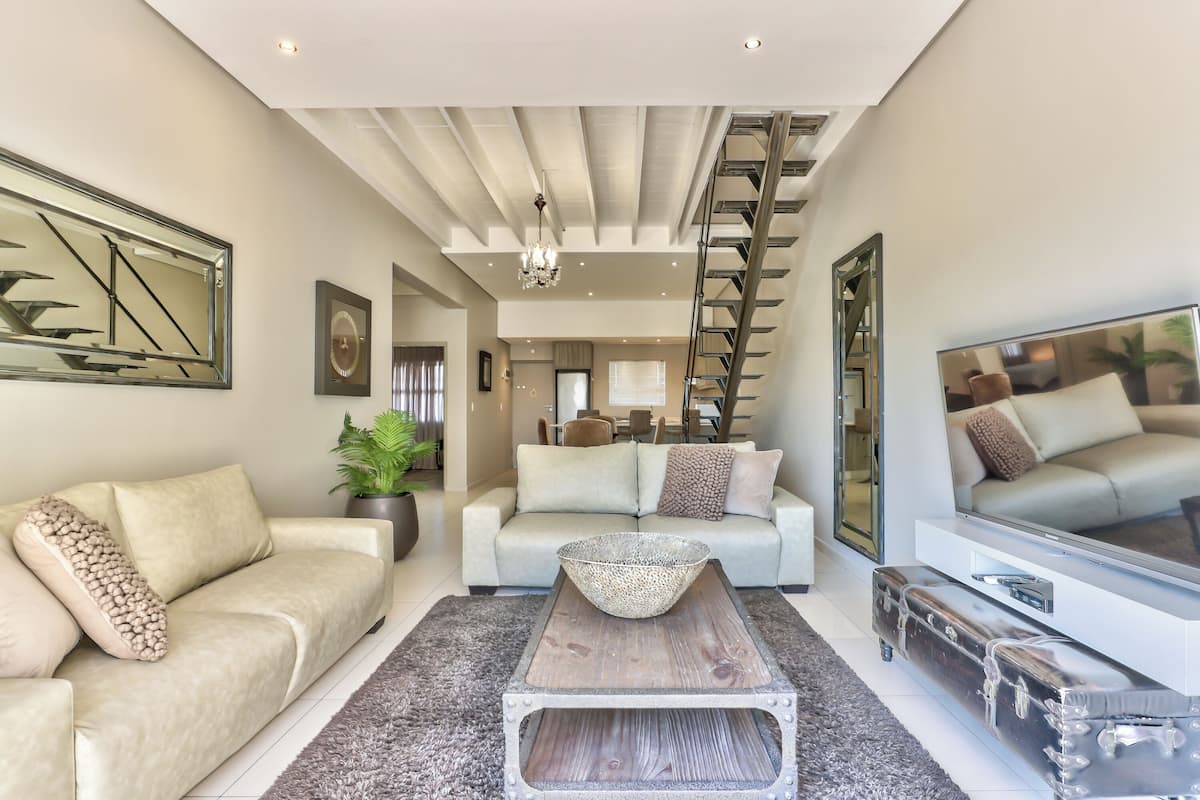 Luksusleilighet, 3 soverom, aircondition, byutsikt | Oppholdsområde